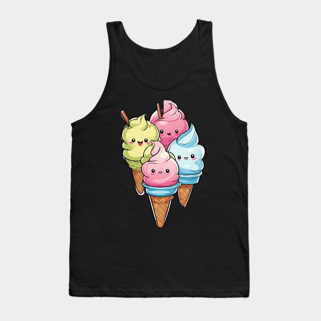 Cute Ice Cream Tank Top by animegirlnft